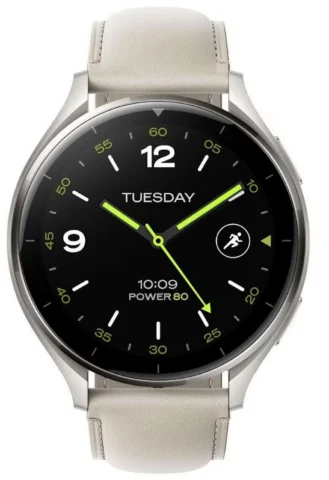 Xiaomi Watch 2 BHR9306GL Titan Gray Case With White Leather Strap