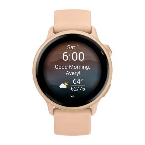 Garmin Vivoactive 6 Силиконовый Ремешок Цвета «Розовый Рассвет»