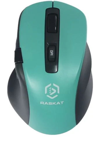 Raskat M020W 7 кнопок 2400 dpi зелёный/черный
