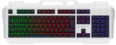Gembird 104кл MultiRainbow 1.5м серебристый/черный