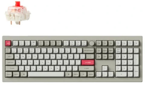 Keychron V6 Max V6M-R1-RU Retro Red св.
